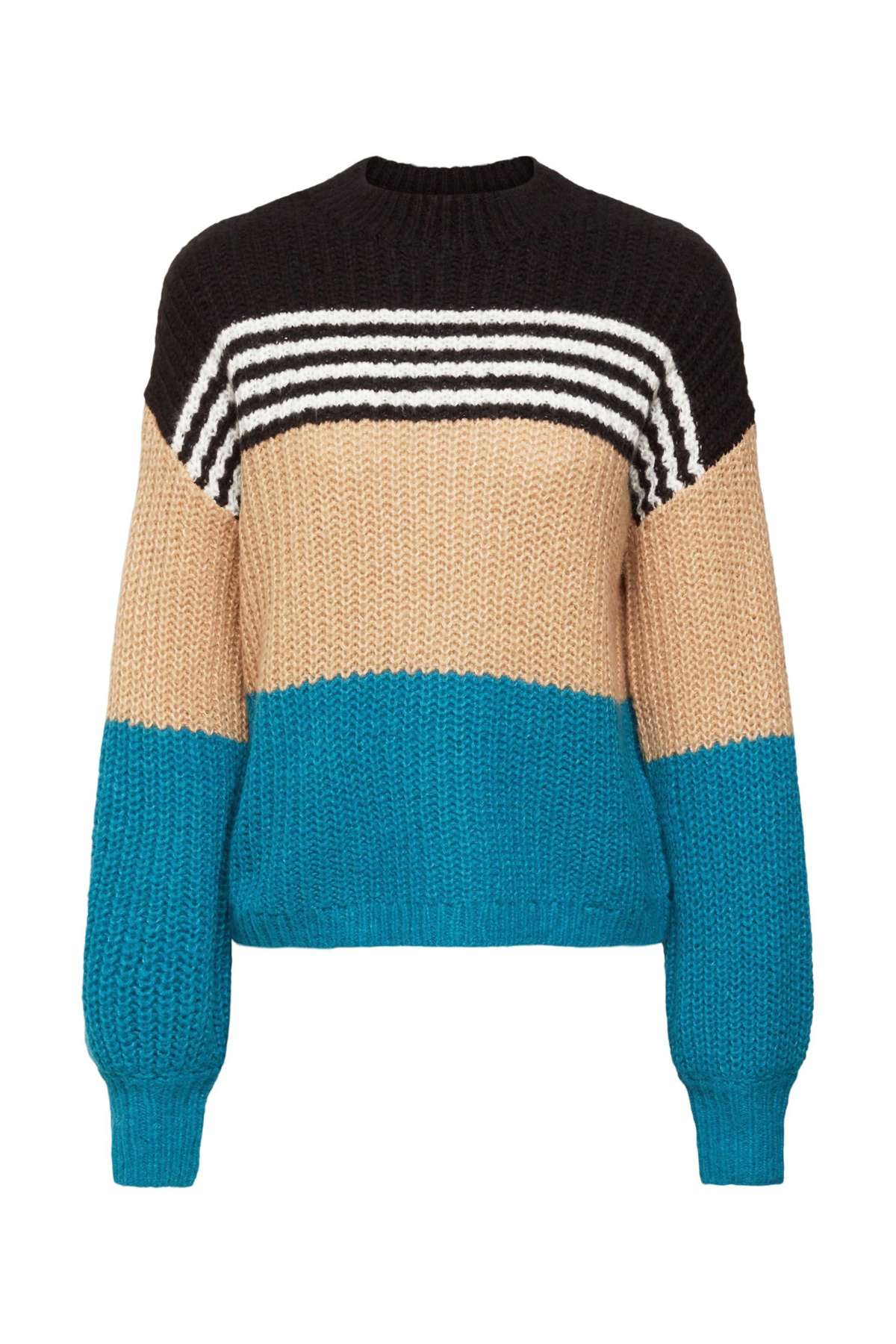 Пуловер с круглым вырезом edc by из плотной вязки