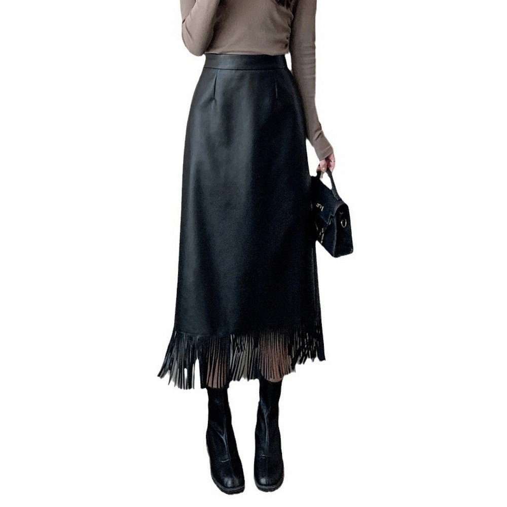 Юбка-трапеция женская юбка элегантная с бахромой в стиле ретро юбка-карандаш юбка длиной до колена