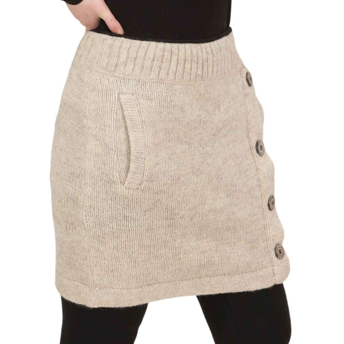 Вязаная юбка вязаная юбка короткая юбка с классическим узором на шерстяной подкладке бохо