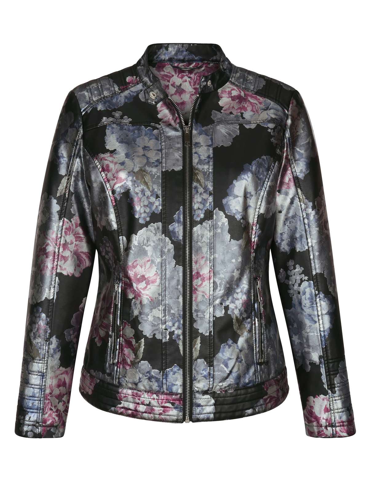 Куртка из искусственной кожи Куртка из искусственной кожи с цветочным принтом