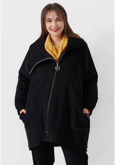 Короткое пальто из грубого вельвета стрейч с качественной подкладкой Noirette.
