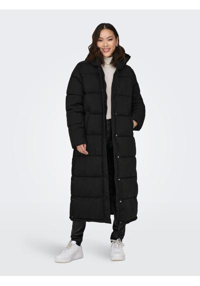 Стеганое пальто ONLANN PREMIUM PUFFER COAT X-LONG OTW с боковыми разрезами и кнопками