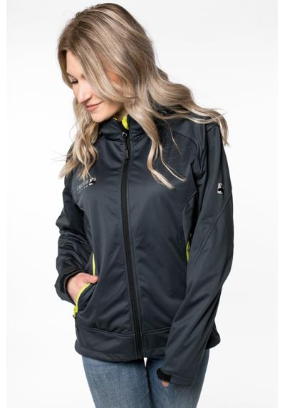 ЖЕНСКАЯ куртка из софтшелла Downton Peak также доступна в больших размерах.