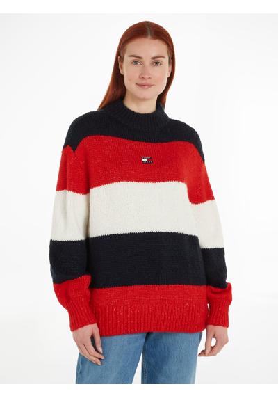 Вязаный свитер TJW COLORBLOCK SWEATER с нашивкой-логотипом