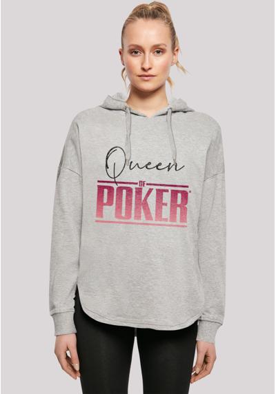 Толстовка с принтом «Королева покера»