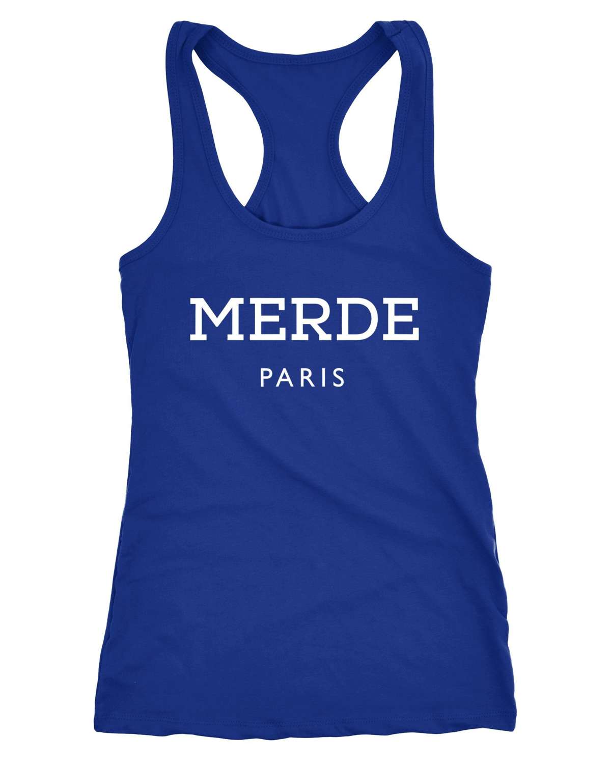 Майка дерзкая женская майка рубашка Merde Paris Racerback ®