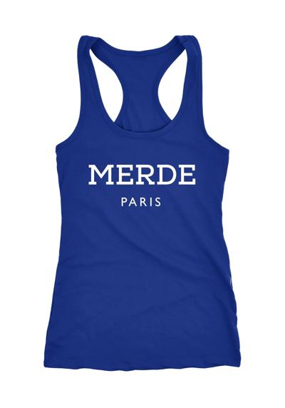 Майка дерзкая женская майка рубашка Merde Paris Racerback ®
