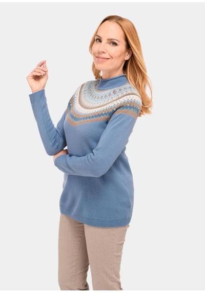 Вязаный свитер Норвежский свитер из утепляющей натуральной шерсти
