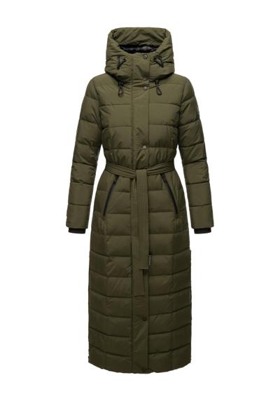 Стеганое пальто Part XIV удлиненное зимнее пальто со съемным воротником из искусственного меха