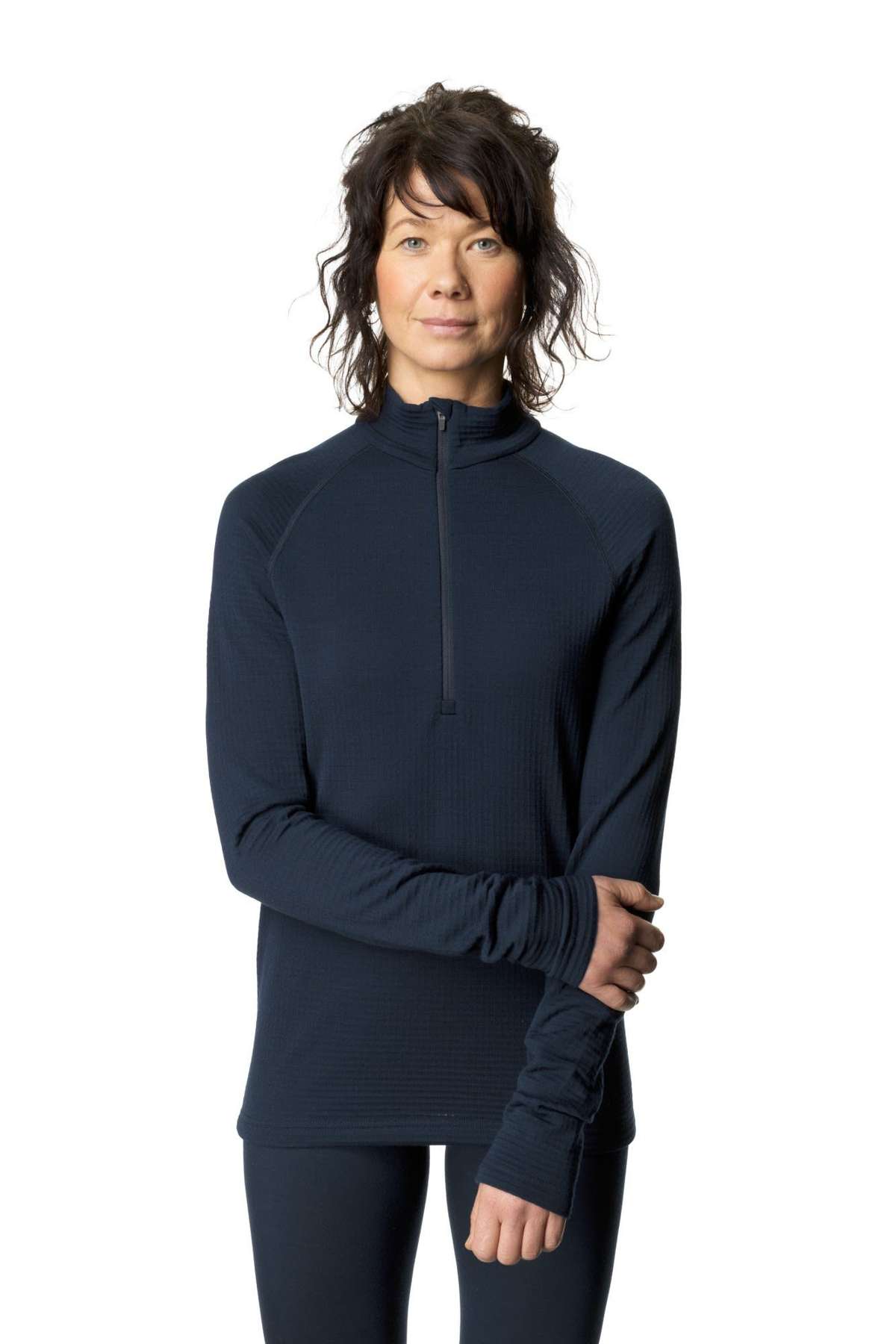 Флисовый пуловер W Desoli Thermal, женский свитер с молнией до половины длины
