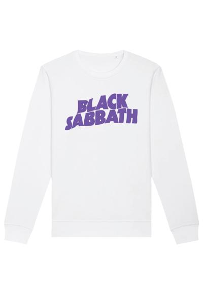 Свитшот Черный Sabbath Wavy Logo Черный с принтом
