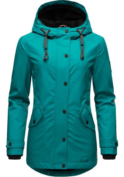 Дождевик Lindraa, стильная водонепроницаемая куртка для активного отдыха с плюшевым мехом.