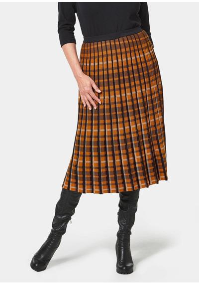 Юбка-слип Трикотажная юбка с жаккардовым узором и плиссировкой.