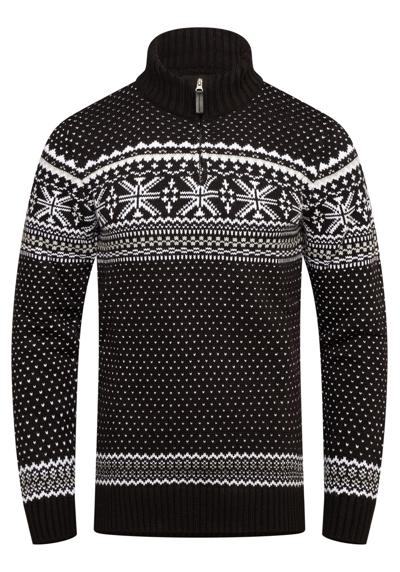 Вязаный свитер BHGALENA крупной вязки норвежским узором Тройер