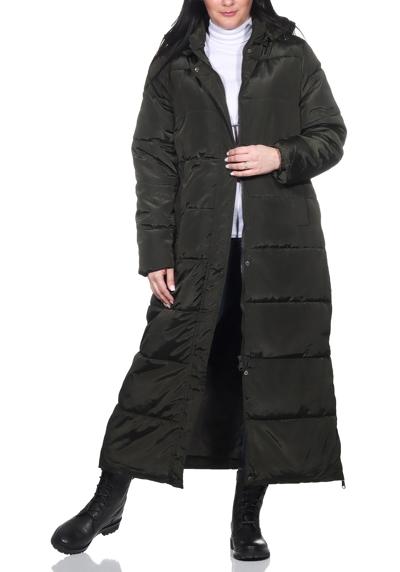 Стеганое пальто, длинное пальто, зимнее женское пальто на подкладке (1 штука) на меху тедди