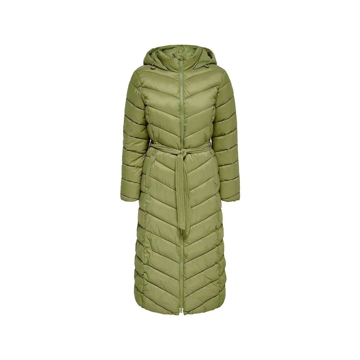 Длинное пальто зеленого цвета стандартного кроя (1 шт.)