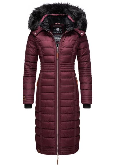 Зимнее пальто Umay длинное женское зимнее стеганое пальто с капюшоном из искусственного меха