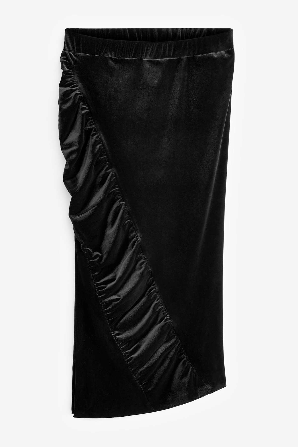 Юбка из джерси Preen комбинированная юбка миди с оборками из бархата (1 шт.)