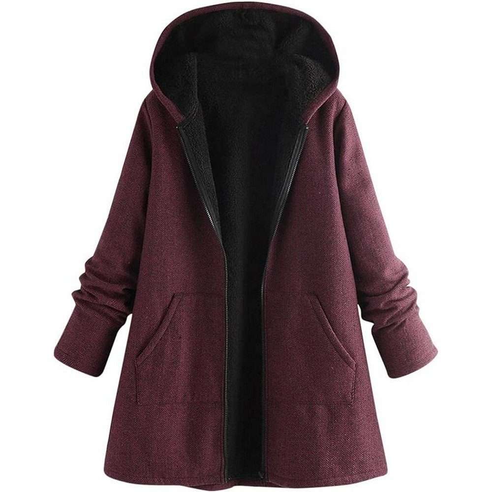 Зимнее пальто женская зимняя куртка теплое пальто свитер с капюшоном кардиган плащ (разные