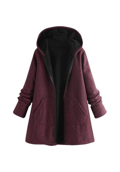 Зимнее пальто женская зимняя куртка теплое пальто свитер с капюшоном кардиган плащ (разные