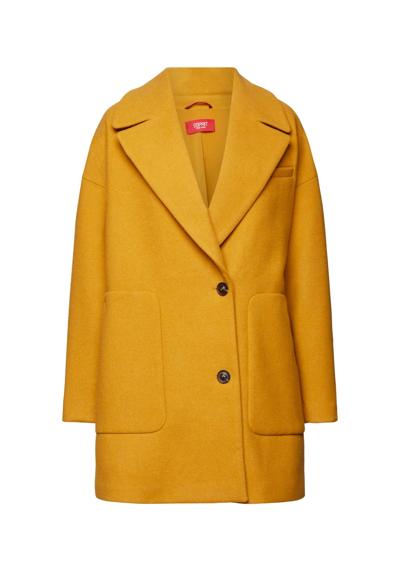 Пальто из переработанной шерсти: пальто из смеси шерсти.