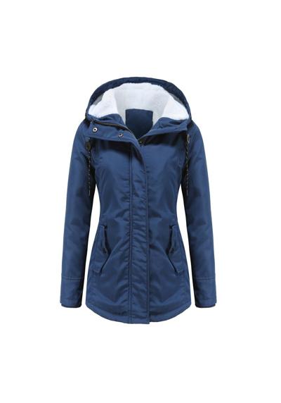 Зимнее пальто, женская куртка на флисовой подкладке с капюшоном, парка, утепленное зимнее теплое пальто W