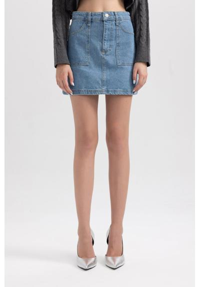 Джинсовая юбка женская джинсовая юбка CARGO FIT