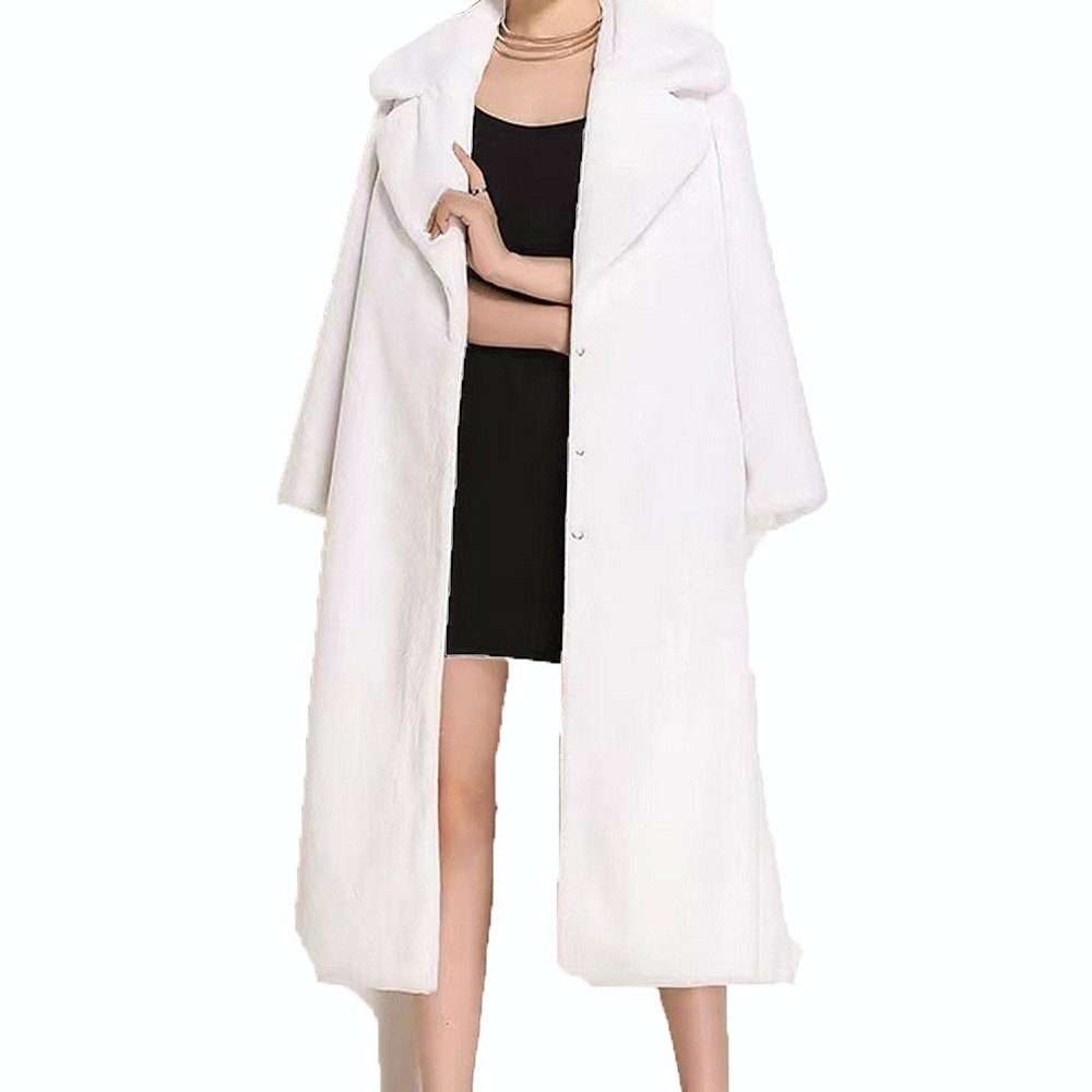 Зимнее пальто женское длинное пальто с воротником костюма куртка с длинными рукавами шуба флисовая куртка