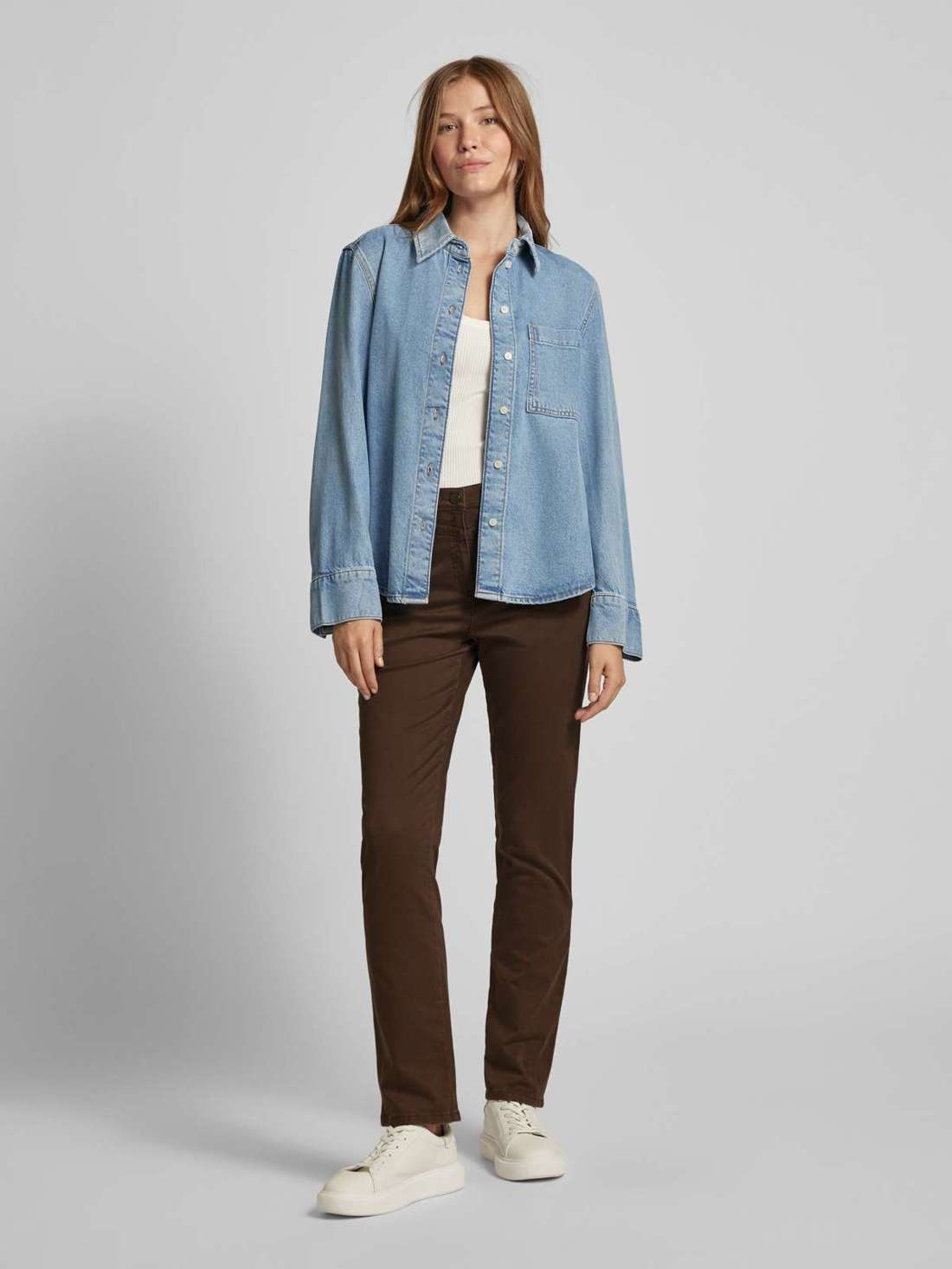 Брюки стандартного кроя с петлями для ремня Laura New