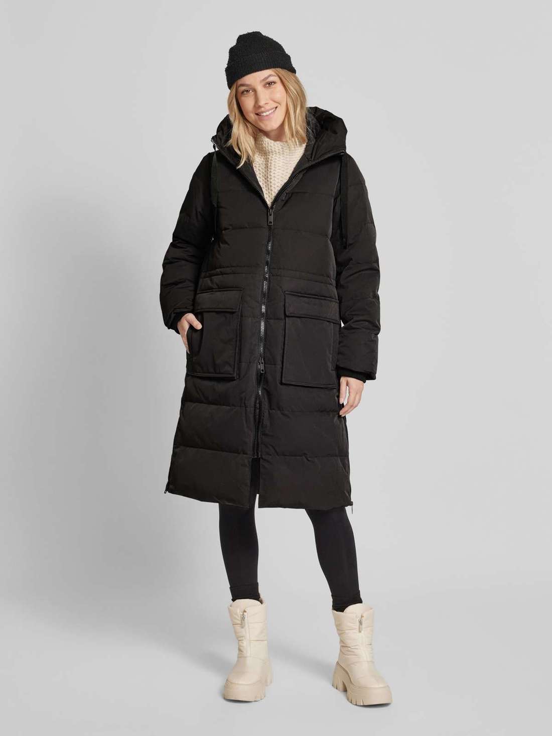 Стеганое пальто на двусторонней молнии Pavine