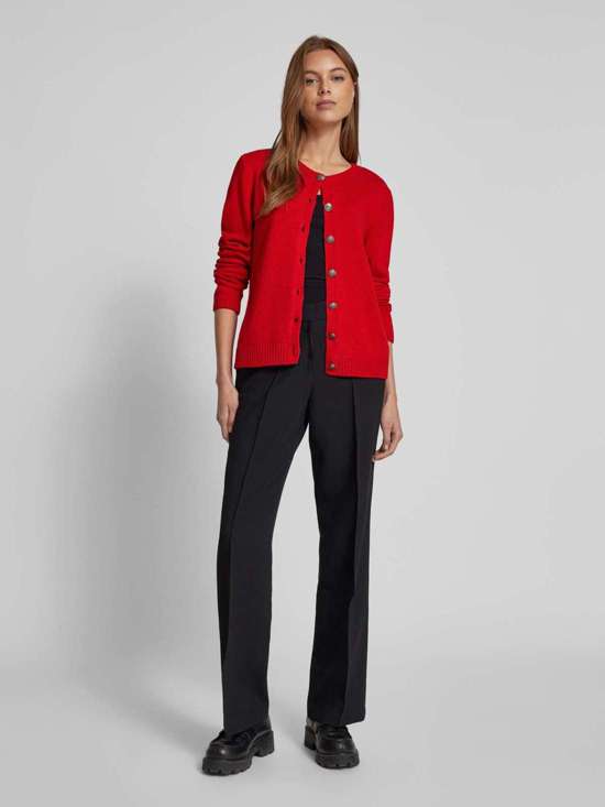 Кардиган стандартного кроя с ребристыми манжетами