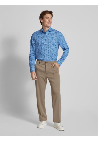 Деловая рубашка приталенного кроя с вышивкой логотипа Parker