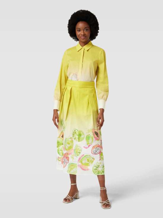 Юбка макси с узором по всей поверхности