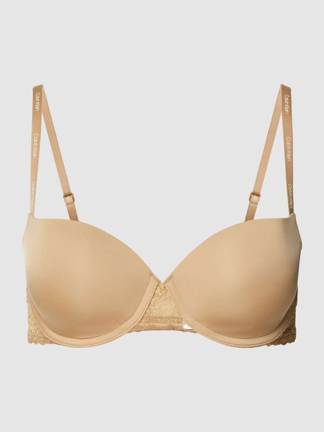 Бюстгальтер однотонного дизайна с плотной посадкой