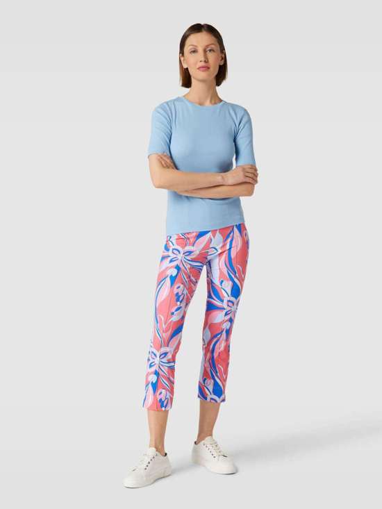 Тканевые брюки с узором по всей поверхности CAPRI