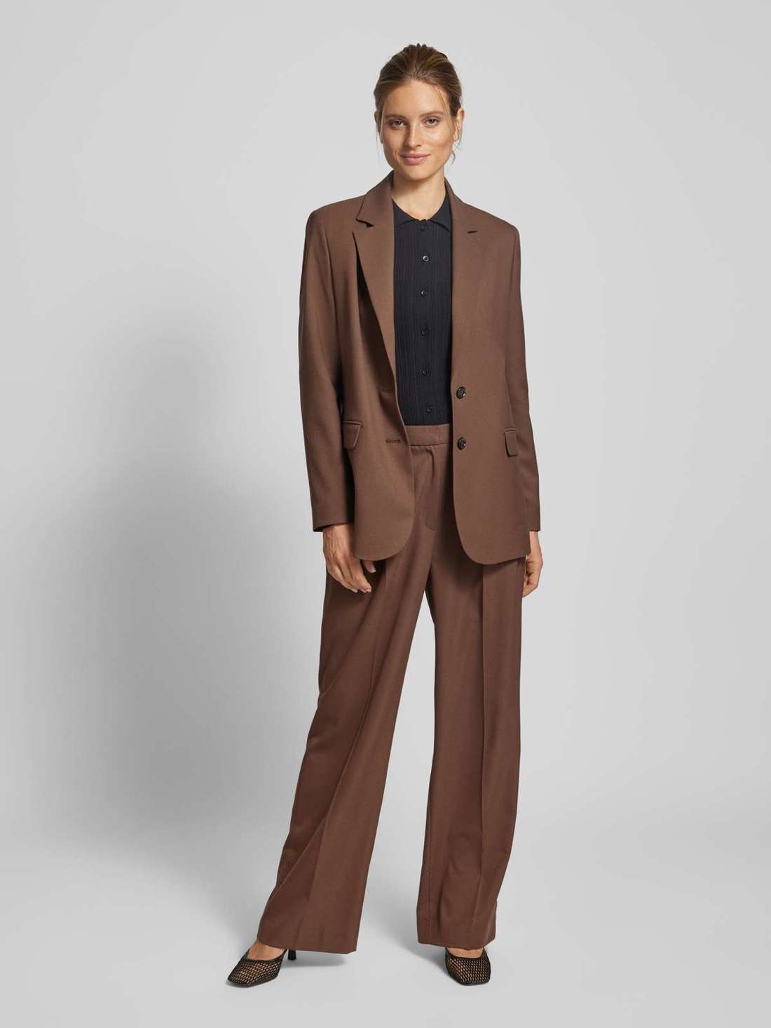 Пиджак стандартного кроя с воротником с лацканами