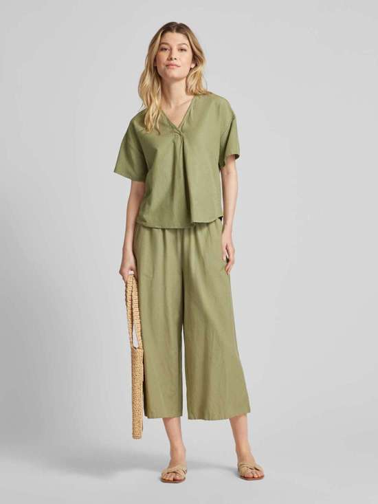 Блузка-рубашка с V-образным вырезом PRISILLA