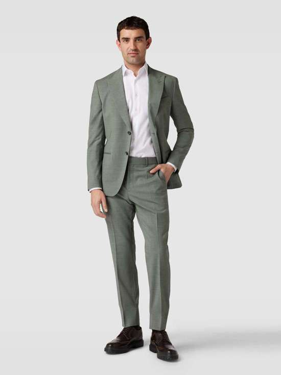 Брюки из ткани с запрессованными складками Genius