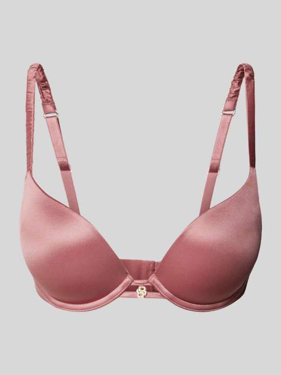 Бюстгальтер на косточках с аппликацией-лейблом