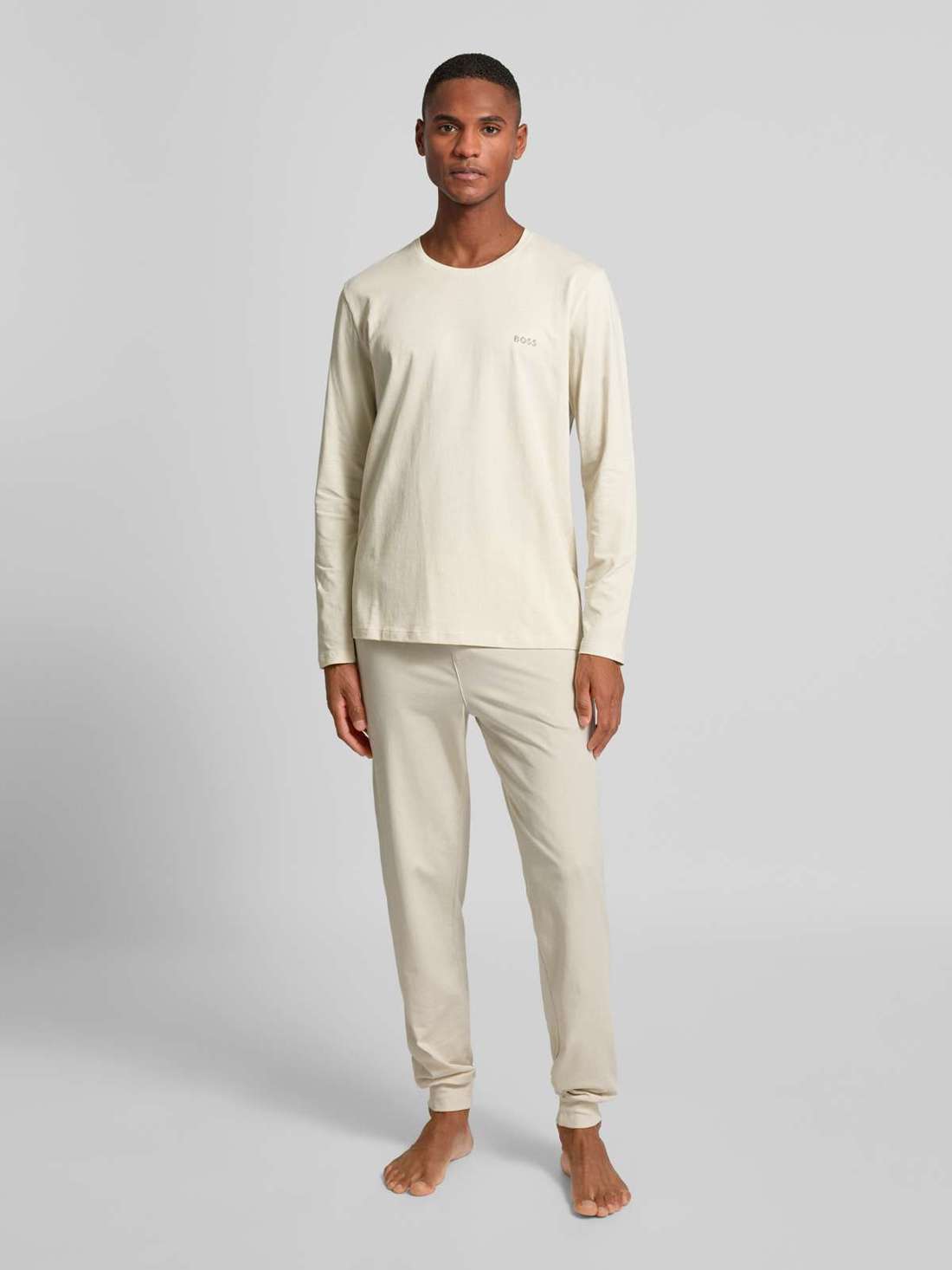 Спортивные брюки свободного кроя с отстрочкой-лейблом Mix&Match