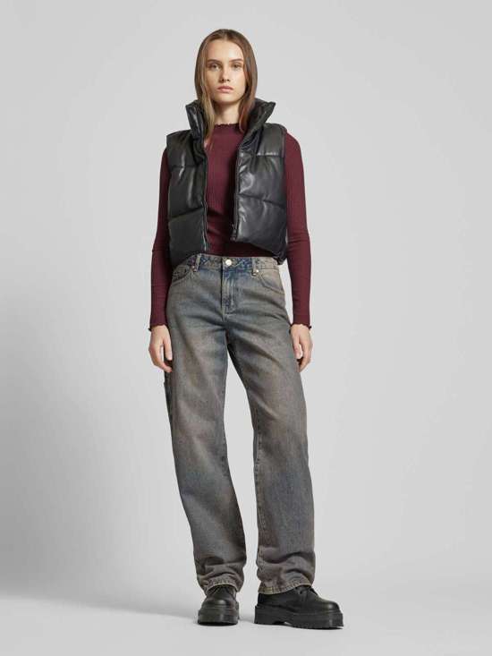 Стеганый жилет из искусственной кожи от Only ELSIE