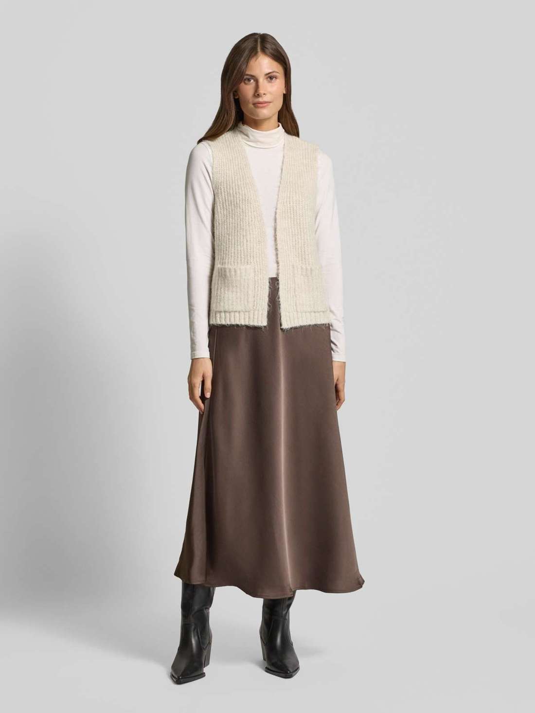 Кардиган с боковыми карманами