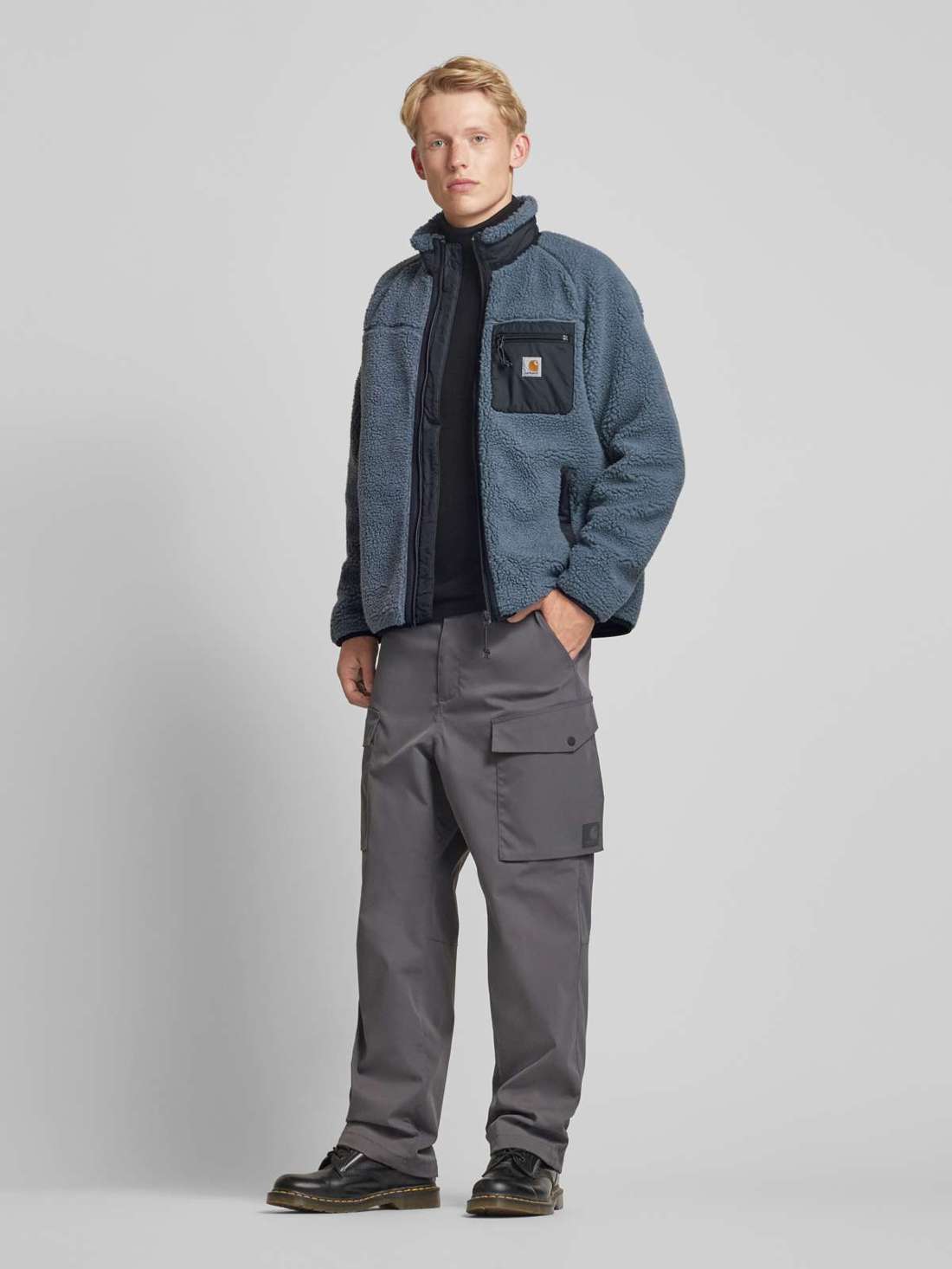 Куртка из шерпы с воротником стойкой PRENTIS