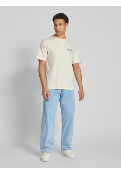 Джинсы свободного кроя однотонного дизайна EDDIE