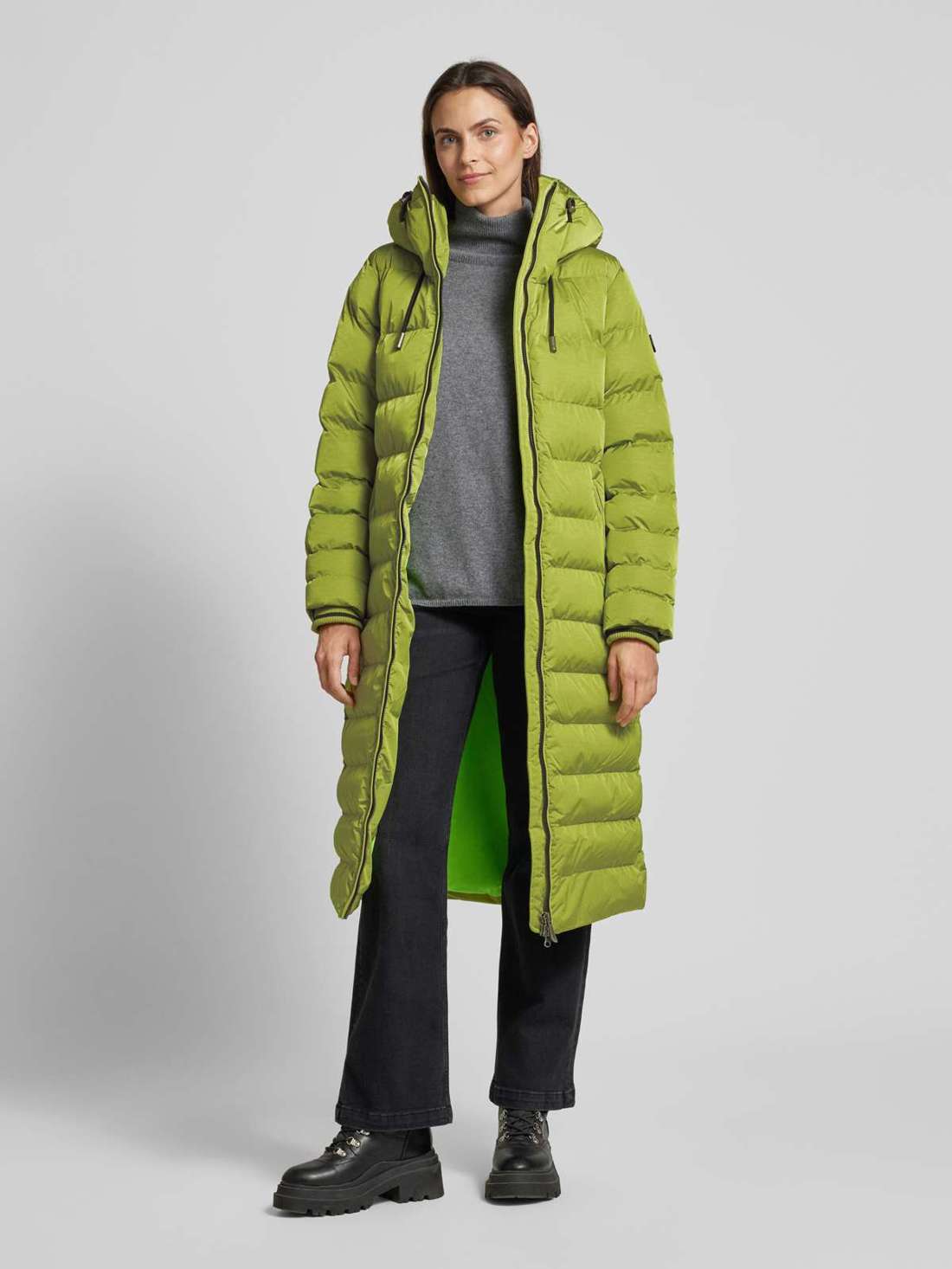 Стеганое пальто прямого кроя с капюшоном CORDOBA