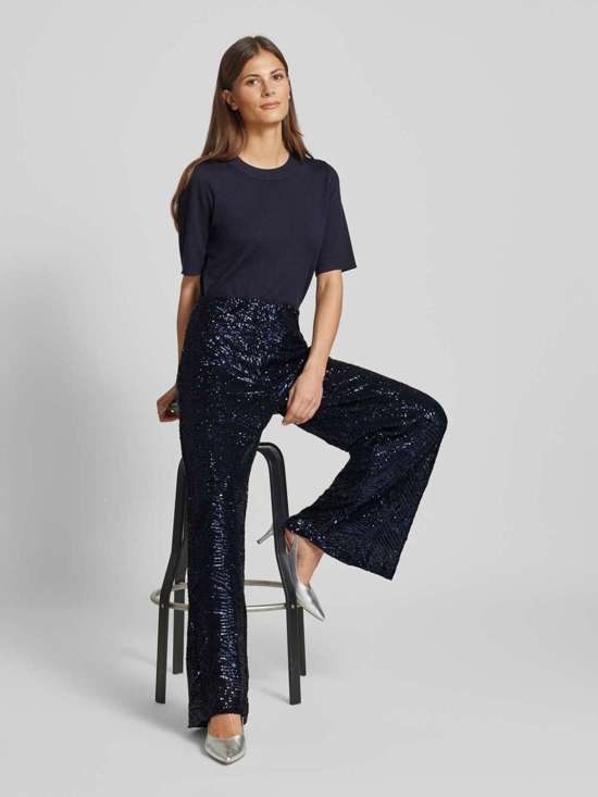 Широкие брюки с отделкой пайетками FAUCA