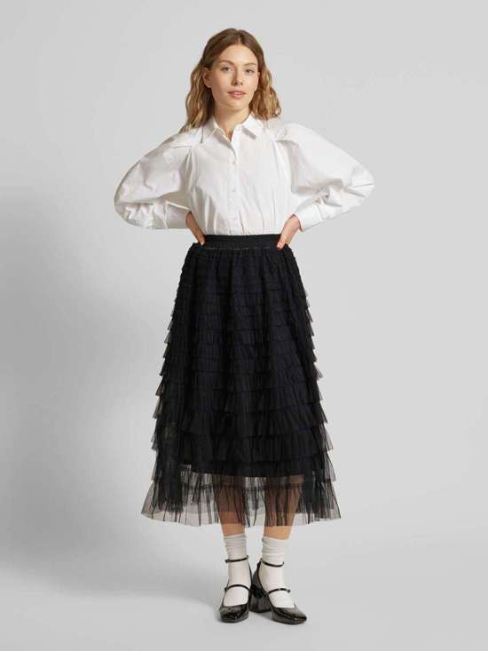 Юбка-миди с воланами