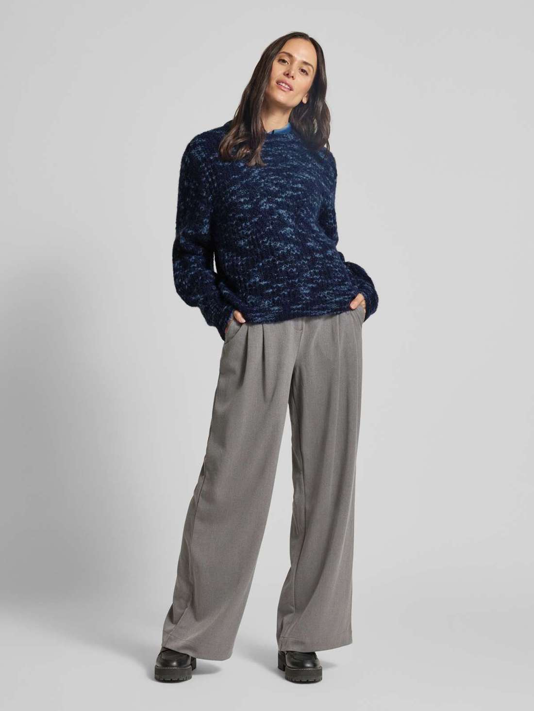 Вязаный свитер из смесовой шерсти Alegra