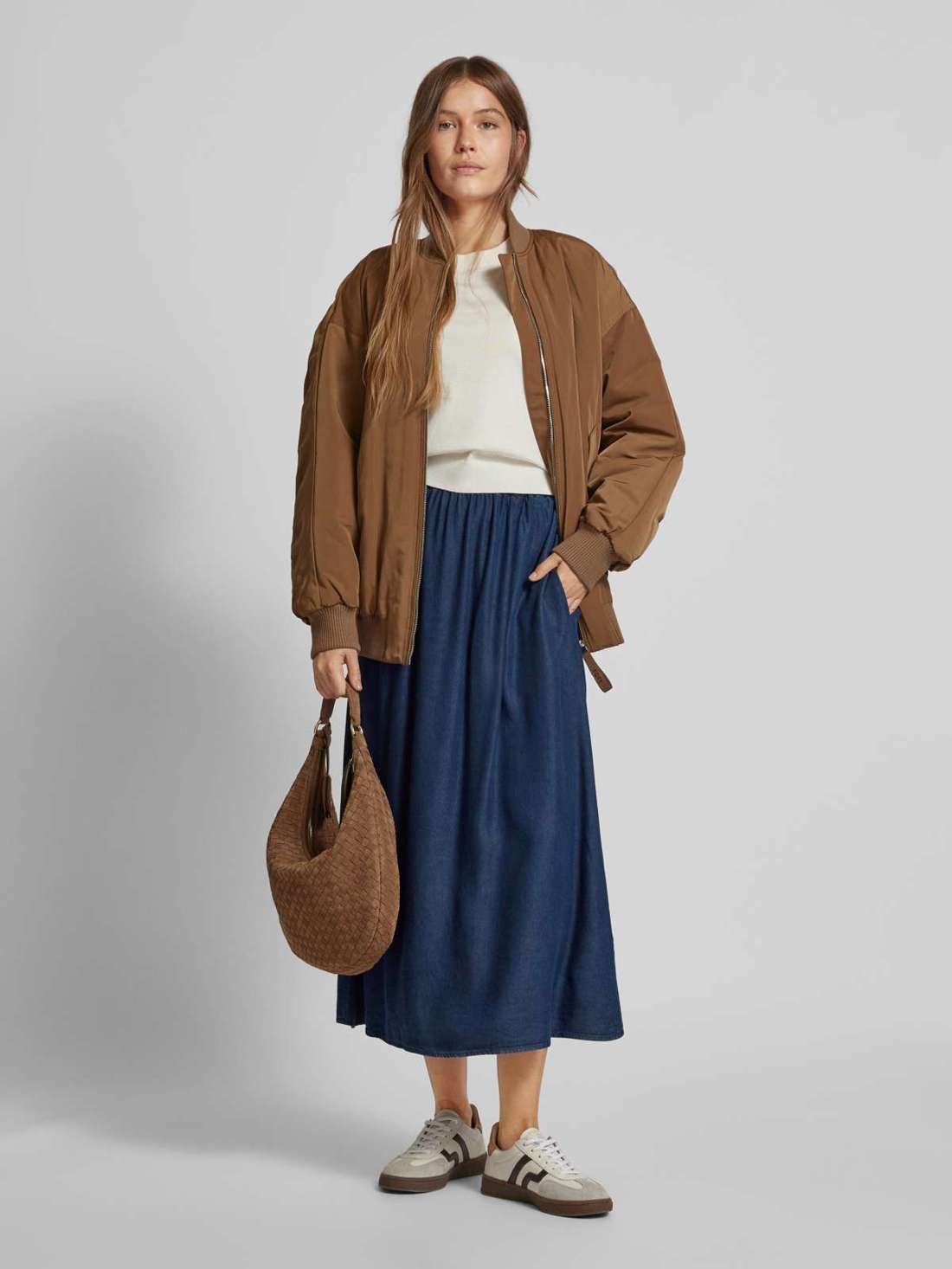 Джинсовая юбка с эластичным поясом Aveline