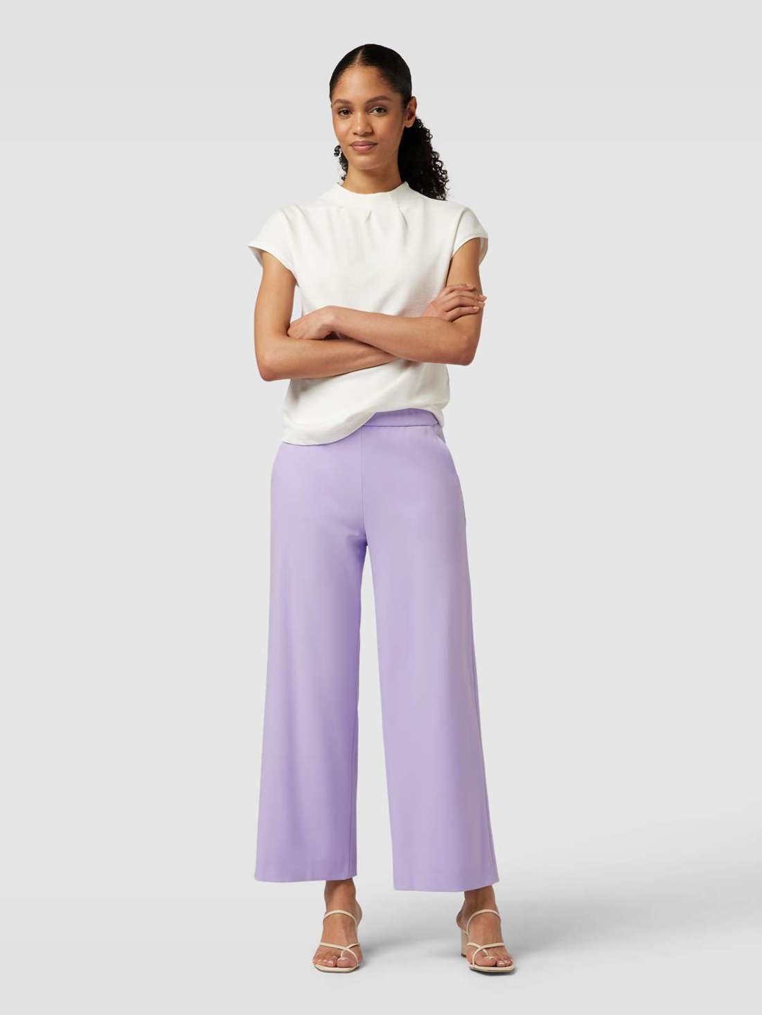 Тканевые брюки с эластичным поясом